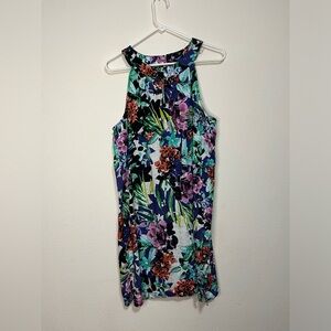 C&C California Floral 100% Linen Dress